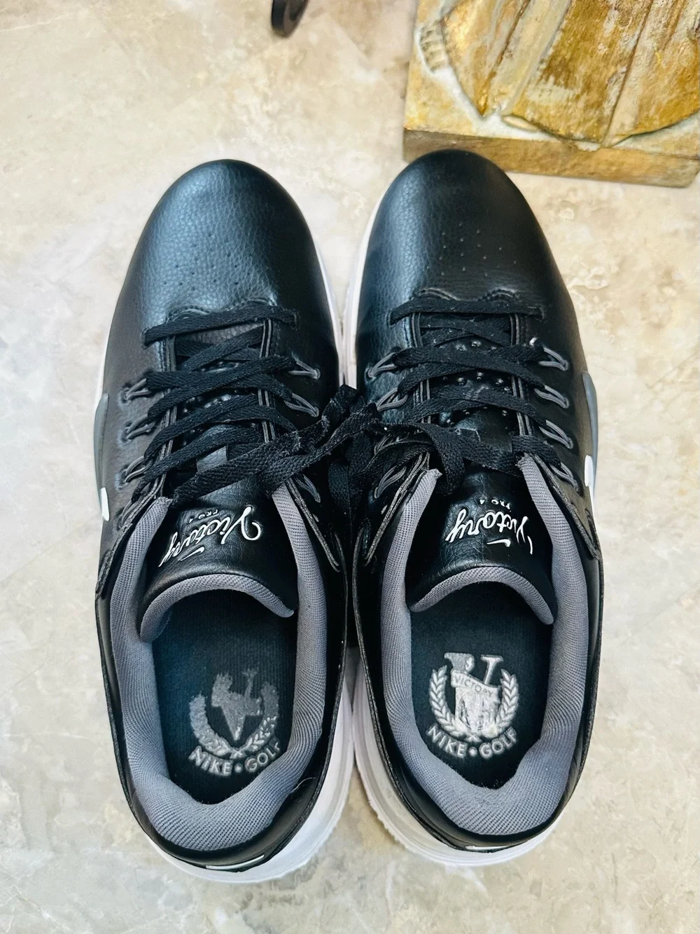 Nike Victory Pro 4 Wide Fit Black Grey Golf Shoes Men’s Size 12 HM9220-001